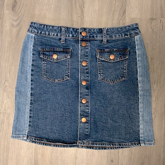 Madewell Pieced Beverly Denim Skirt - Picture 5 of 10